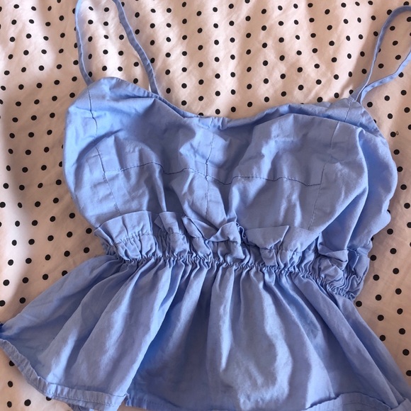 Chloe & Katie blue peplum tank - Picture 2 of 3